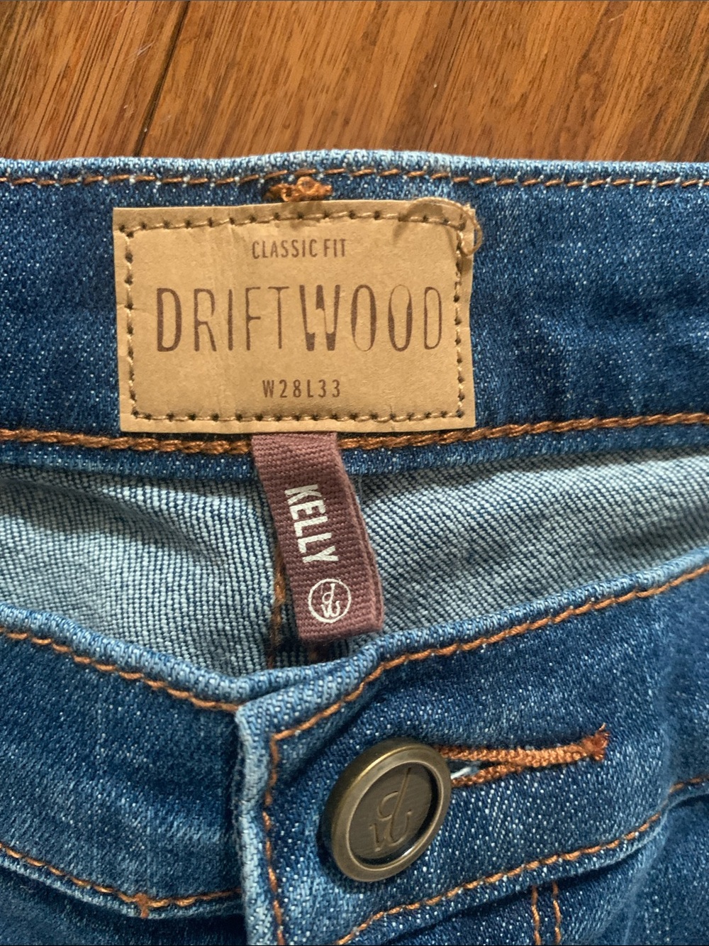 DRIFTWOOD Light Blue Embroidered Wide-Leg Jeans - Picture 5 of 10